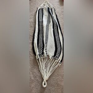 Black and White Hand Woven Nicaraguan Hammock